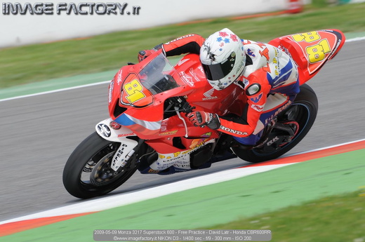 2009-05-09 Monza 3217 Superstock 600 - Free Practice - David Latr - Honda CBR600RR